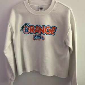Cropped stingrays orange pullover